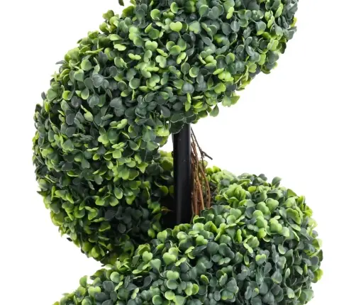 Mākslīgais Spirālveida Buksis Ar Podiņu, Zaļš, 117 Cm Vidaxl