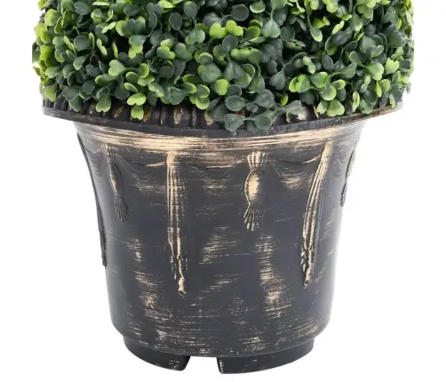 Mākslīgais Spirālveida Buksis Ar Podiņu, Zaļš, 89 Cm Vidaxl