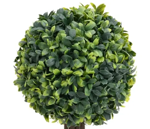 Mākslīgi Apaļie Bukši Podos, 2 Gab., Zaļi, 56 Cm Vidaxl