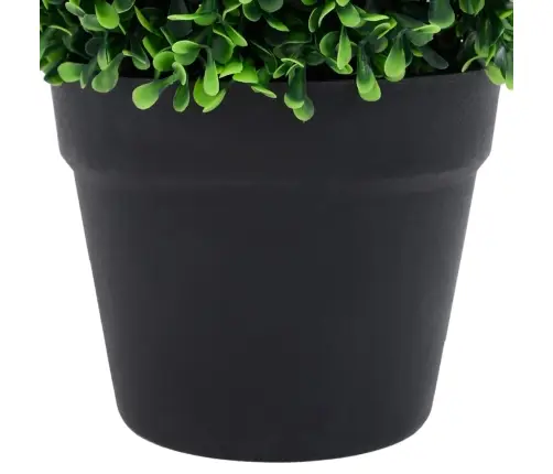 Dirbtiniai Buksmedžiai Vazonuose, 2Vnt., Žali, 27Cm