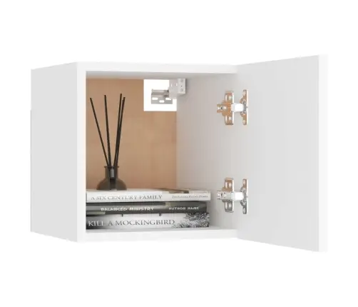 8-Osaline Telerikappide Komplekt, Valge, Puitlaastplaat