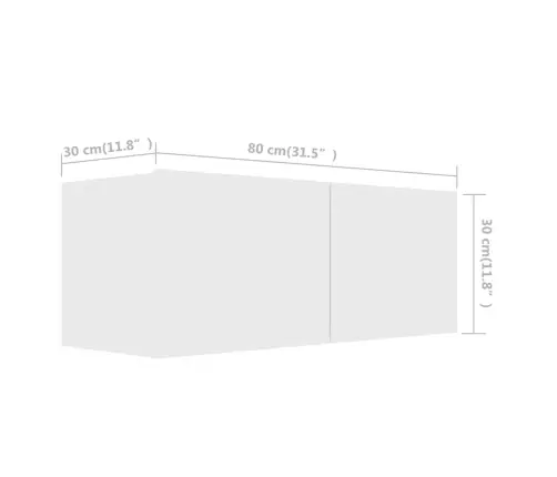 Televizoriaus Spintelių Komplektas, 8 Dalių, Baltas, Mdp