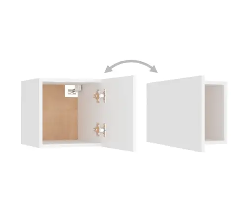 5-Osaline Telerikappide Komplekt, Valge, Tehispuit