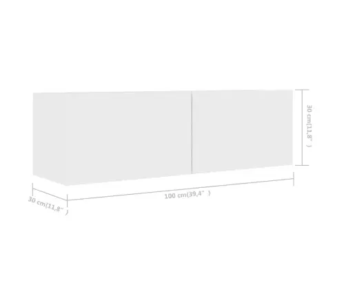 7-Daļīgs Tv Skapīšu Komplekts, Balts, Inženierijas Koks Vidaxl