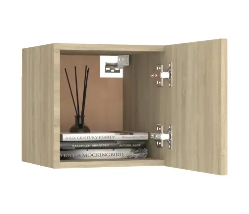 8-Osaline Telerikappide Komplekt, Sonoma Tamm, Tehispuit