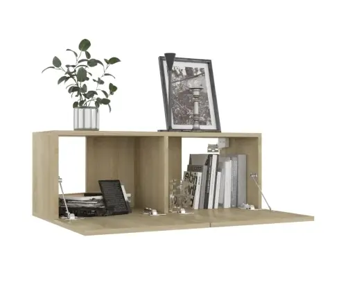 8-Daļīgs Tv Skapīšu Komplekts, Ozola Krāsa, Inženierijas Koks Vidaxl