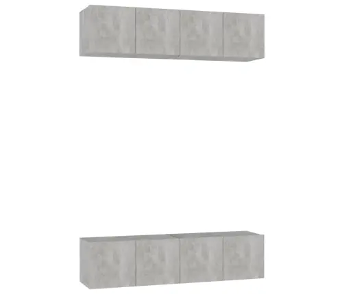 Tv Skapīši, 4 Gab., 60X30X30Cm, Betona Pelēki Inženierijas Koks Vidaxl Tv Skapīši, 4 Gab., 60X30X30Cm, Betona Pelēki Inženierijas Koks Vidaxl