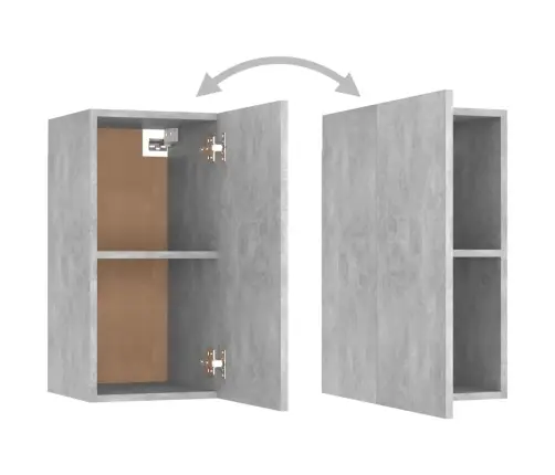 8-Daļīgs Tv Skapīšu Komplekts, Betona Pelēks, Inženierijas Koks Vidaxl