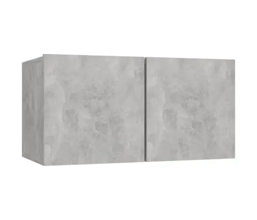 Televizoriaus Spintelių Komplektas, 6 Dalių, Betono Pilkas, Mdp