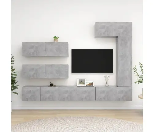 7-Osaline Telerikapikomplekt, Betoonhall, Tehispuit