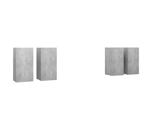 Televizoriaus Spintelės, 4Vnt., Pilkos, 30,5X30X60cm Mdp