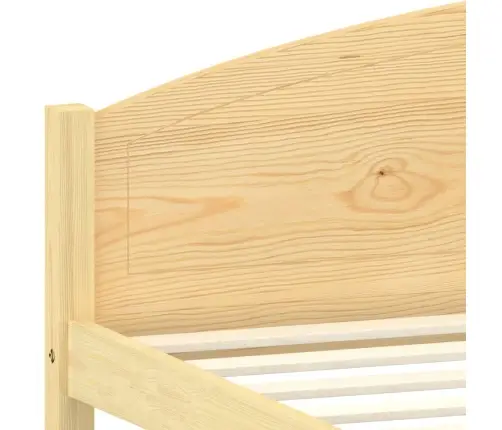 Gultas Rāmis, Priedes Masīvkoks, 160X200 Cm Vidaxl