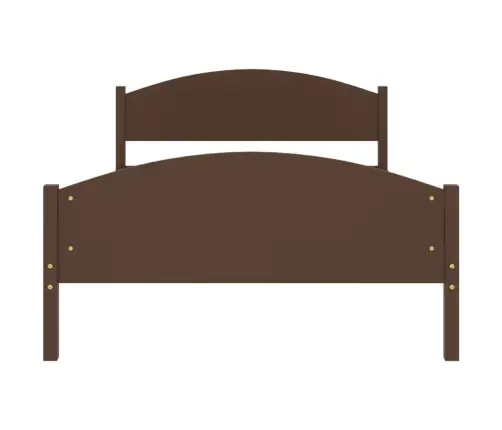 Lovos Rėmas, Tamsiai Rudas, 120X200cm Pušies Medienos Masyvas