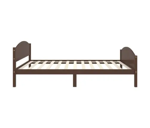 Lovos Rėmas, Tamsiai Rudas, 120X200cm Pušies Medienos Masyvas