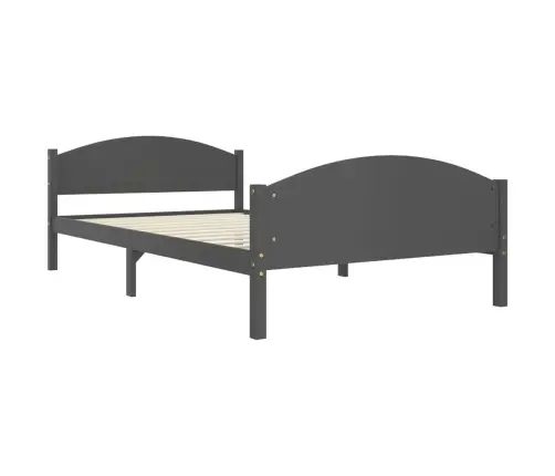 Voodiraam, Tumehall, Toekas Männipuit, 120 X 200 Cm