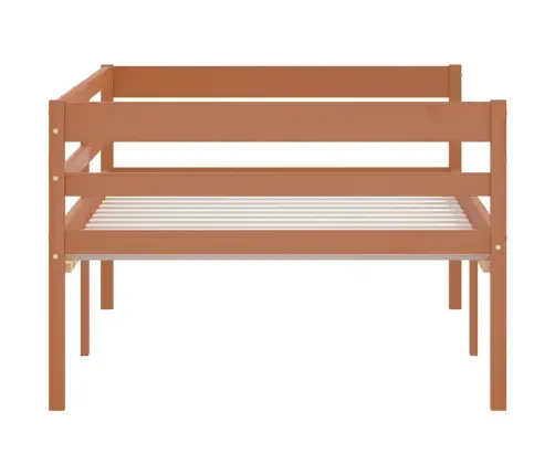 Gultas Rāmis, Medus Brūns, Priedes Masīvkoks, 90X200 Cm Vidaxl