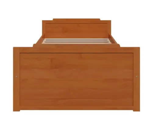 Voodiraam Sahtlitega, Meepruun, Männipuit, 90 X 200 Cm