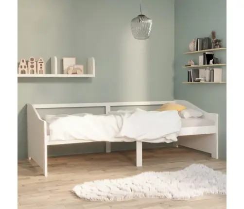 3-Vietīga Dīvāngulta, Balta, Priedes Masīvkoks, 90X200 Cm Vidaxl