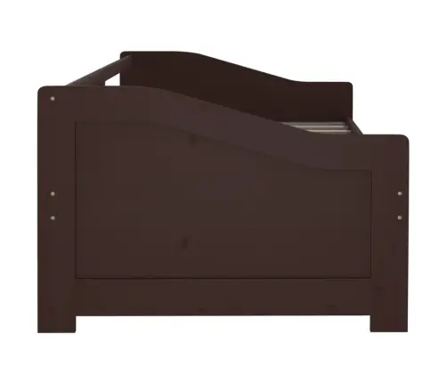 3-Kohaline Päevavoodi, Tumepruun, Männipuit, 90 X 200 Cm