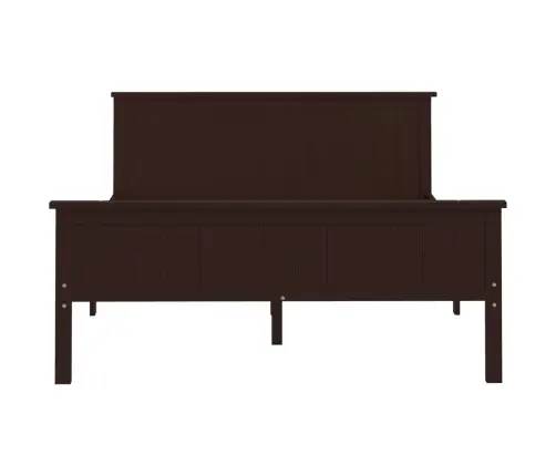 Lovos Rėmas, Tamsiai Rudas, 120X200cm Pušies Medienos Masyvas