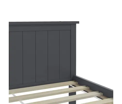 Lovos Rėmas, Pilkos Spalvos, 140X200cm Pušies Medienos Masyvas