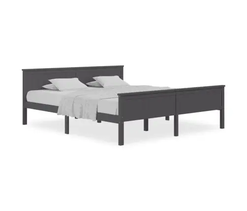 Voodiraam, Hall, Männipuit, 200 X 200 Cm