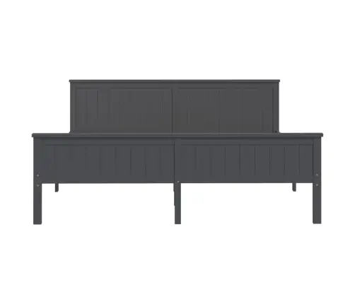 Voodiraam, Hall, Männipuit, 200 X 200 Cm