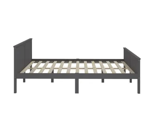 Voodiraam, Hall, Männipuit, 200 X 200 Cm