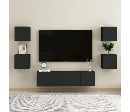 Öökapid 2 Tk, Must, 30,5X30X30 cm Tehispuit