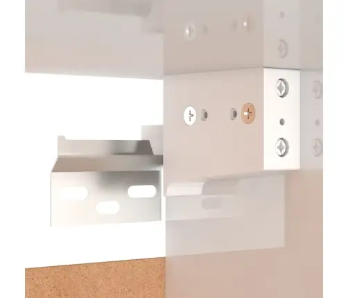 Naktsskapītis, 30,5X30X30 Cm, Spīdīgi Balts, Inženierijas Koks Vidaxl