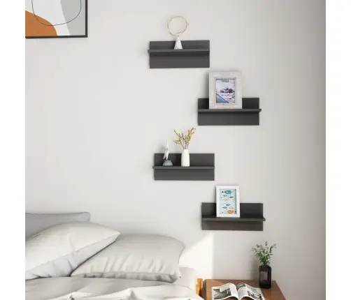 Seinariiulid 4 Tk, Kõrgläikega Hall, 40X11.5X18 Cm