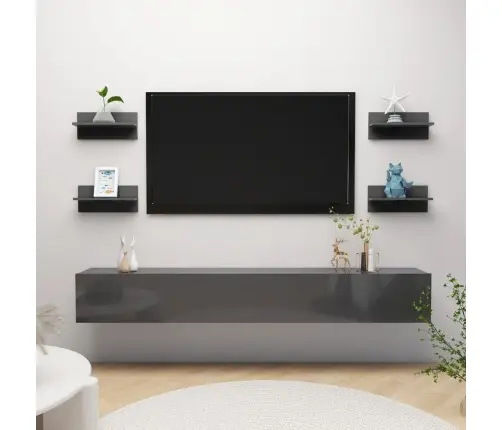 Seinariiulid 4 Tk, Kõrgläikega Hall, 40X11.5X18 Cm