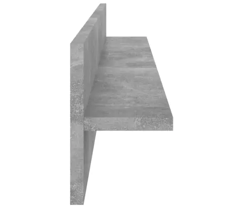 Sienas Plaukti, 2 Gab., 80X11,5X18Cm, Pelēki, Inženierijas Koks Vidaxl