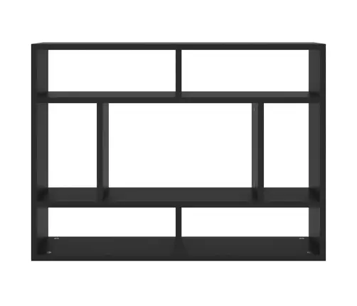 Sienas Plaukts, Melns, 75X16X55 Cm, Inženierijas Koks Vidaxl