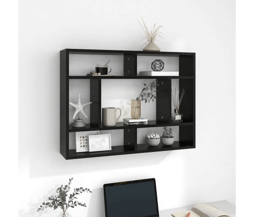 Seinariiul, Must, 75X16X55 cm Tehispuit
