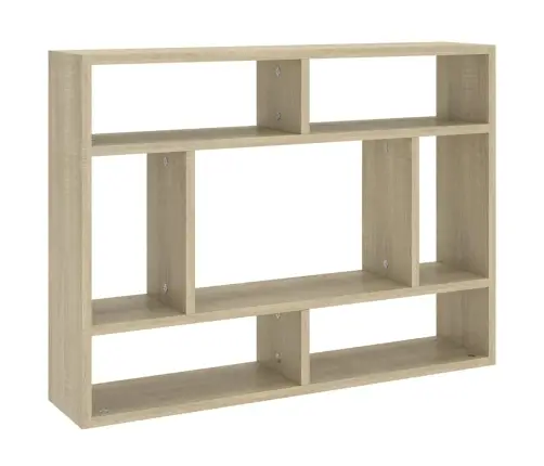 Sienas Plaukts, Ozolkoka Krāsa, 75X16X55 Cm, Inženierijas Koks Vidaxl