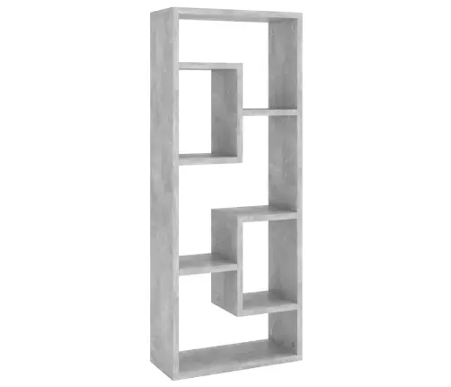 Sienas Plaukts, Betona Pelēks, 36X16X90 Cm, Inženierijas Koks Vidaxl