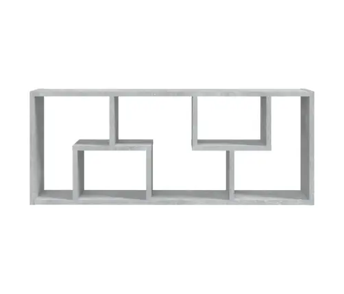 Sienas Plaukts, Betona Pelēks, 36X16X90 Cm, Inženierijas Koks Vidaxl