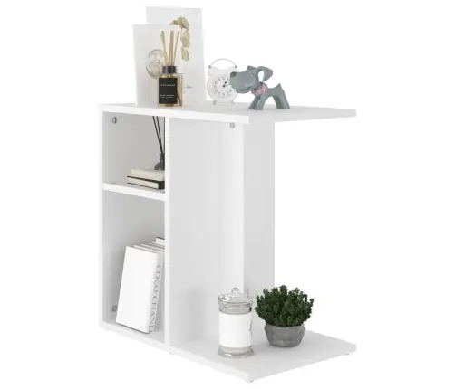 Galdiņš, Balts, 50X30X50 Cm, Inženierijas Koks Vidaxl