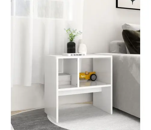 Galdiņš, Balts, 50X30X50 Cm, Inženierijas Koks Vidaxl