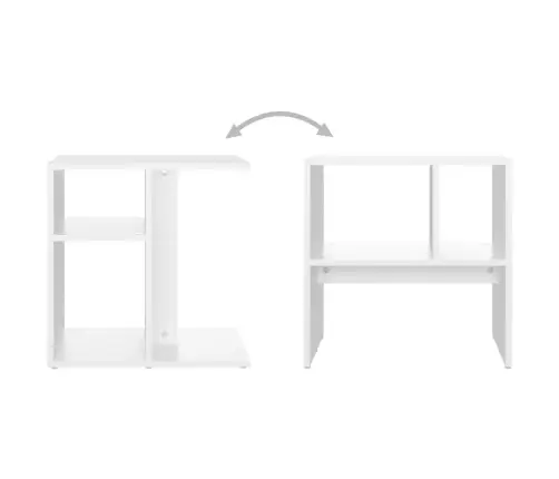 Galdiņš, Balts, 50X30X50 Cm, Inženierijas Koks Vidaxl