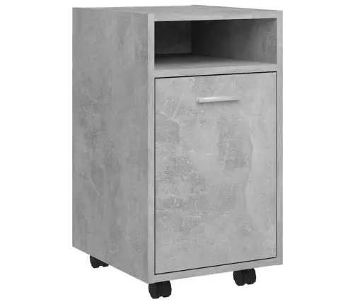 Kummut Ratastega, Betoonhall, 33X38X60 cm Tehispuit