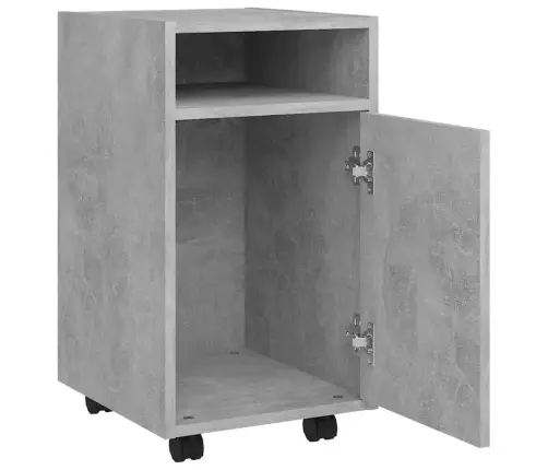 Kummut Ratastega, Betoonhall, 33X38X60 cm Tehispuit