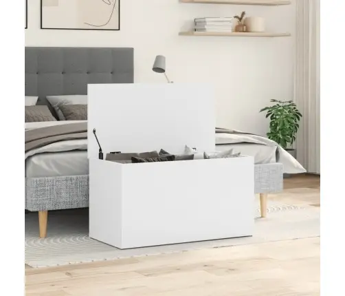 Daiktadėžė, Baltos Spalvos, 84X42X46cm Apdirbta Mediena