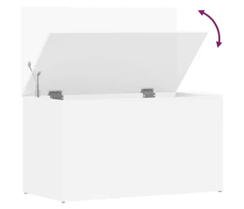 Daiktadėžė, Baltos Spalvos, 84X42X46cm Apdirbta Mediena