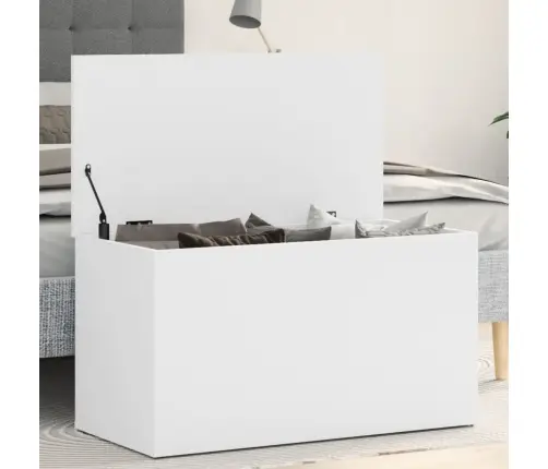 Daiktadėžė, Baltos Spalvos, 84X42X46cm Apdirbta Mediena