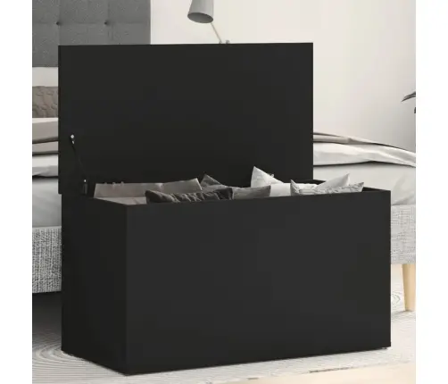 Daiktadėžė, Juodos Spalvos, 84X42X46cm Apdirbta Mediena