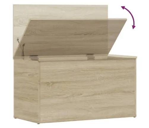 Uzglabāšanas Lāde, Ozolkoka, 84X42X46 Cm, Inženierijas Koks Vidaxl