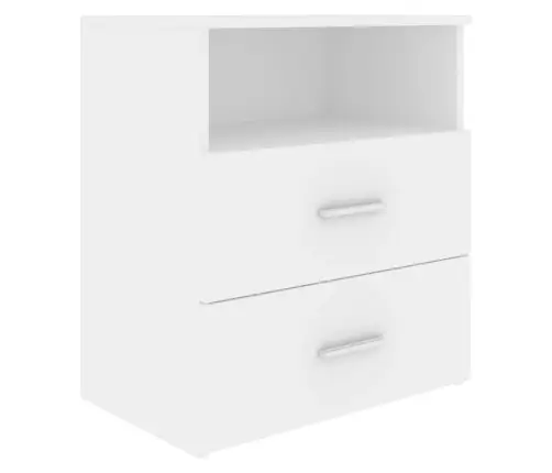 Naktsskapītis, Balts, 50X32X60 Cm Vidaxl