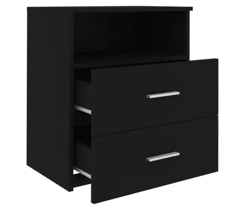 Naktsskapīši, 2 Gab., Melni, 50X32X60 Cm Vidaxl